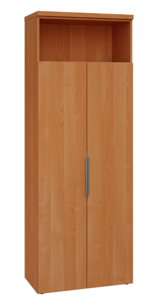 SISR 6 - 81N šatní skříň, 2-dveřová/nika, výsuvné ramínko, 2170x800x400, olše jantar